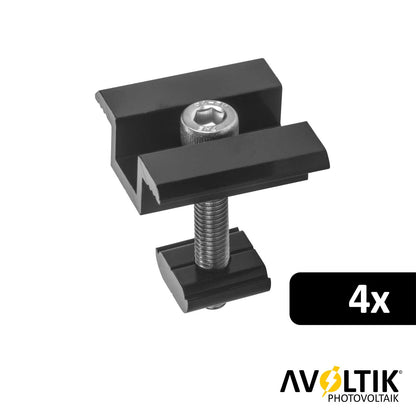 Avoltik Mittelklemme 35mm Schwarz 4 Stück