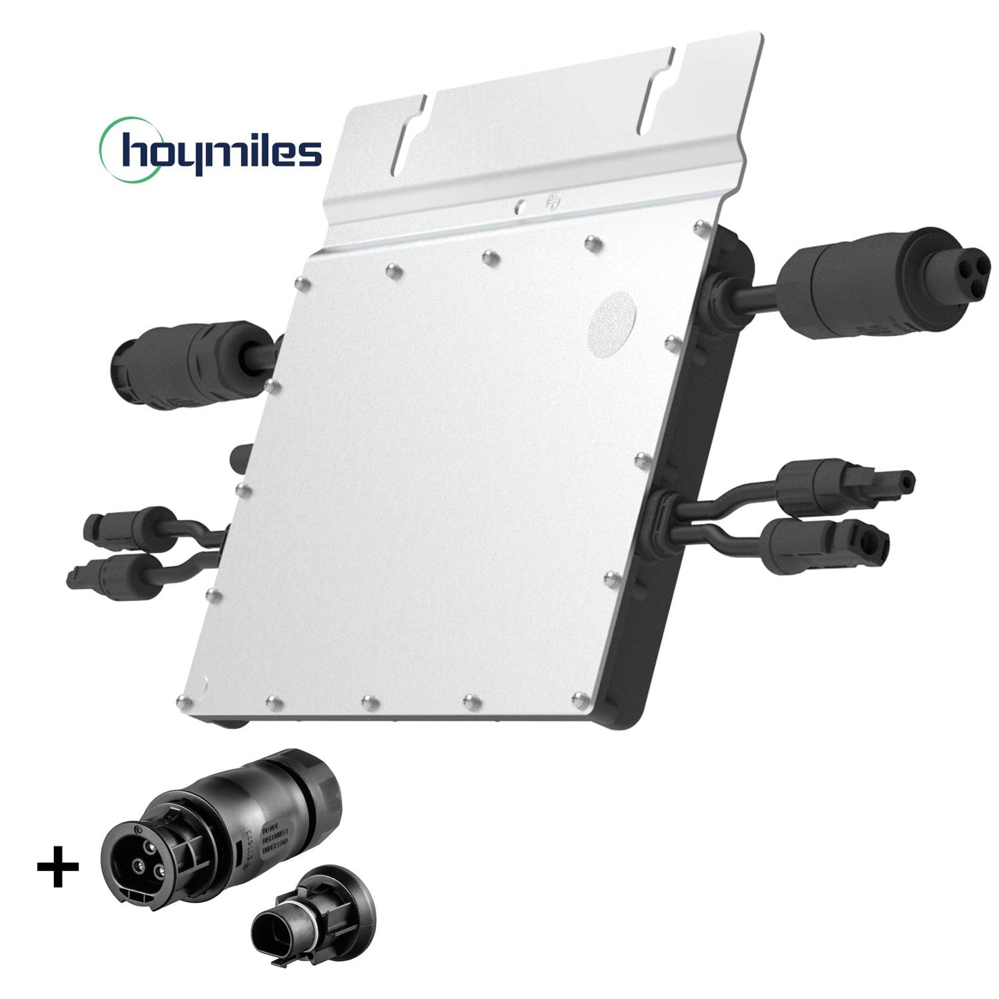 Hoymiles  HM-600 Micro Wechselrichter inklusive Betteri Endkappe und Stecker Rückseite