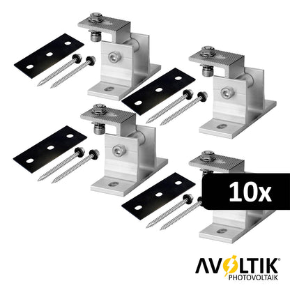 PV-Aufständerung mit Winkel von Avoltik 40 Stück Set